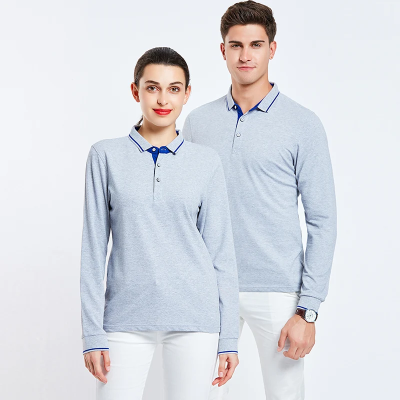 ColorBlock Long Sleeve Polo Shirt