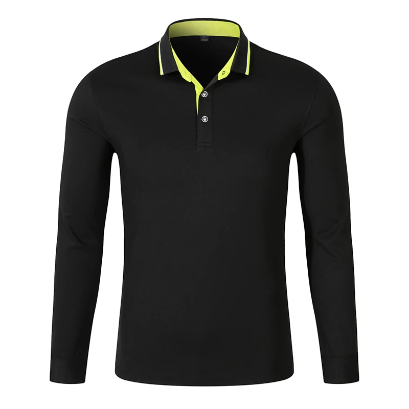 Pique Long Sleeve Polo Shirt